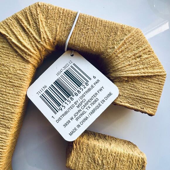 NWT Michaels Golden Yellow Textured Letter "G" Table Top Decor by Ashland - Picture 5 of 9